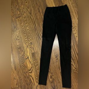 High waisted suede leggings from ARITZIA